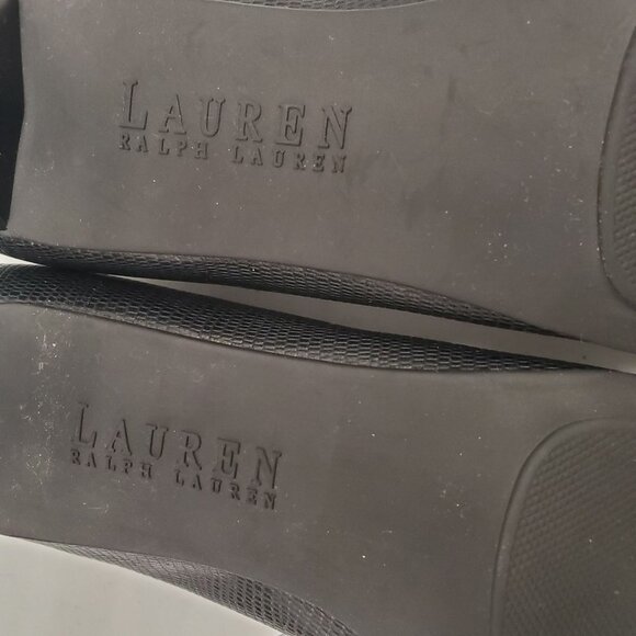 Lauren Ralph Lauren Megan Classic Black Low, Kitten Heel Pumps - Picture 8 of 11